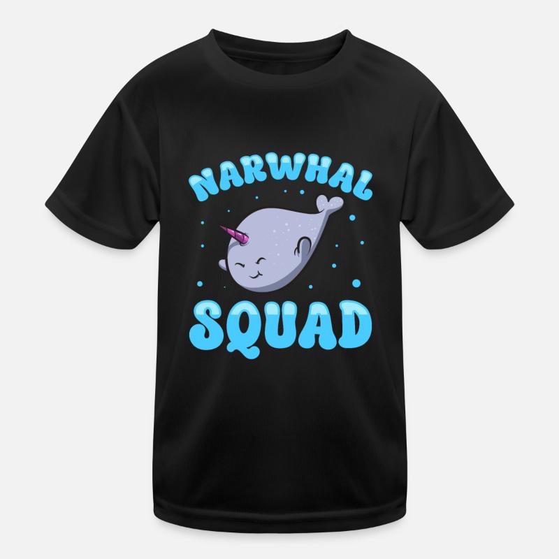 Narwal Einhornwal Kinder Funktions-T-Shirt