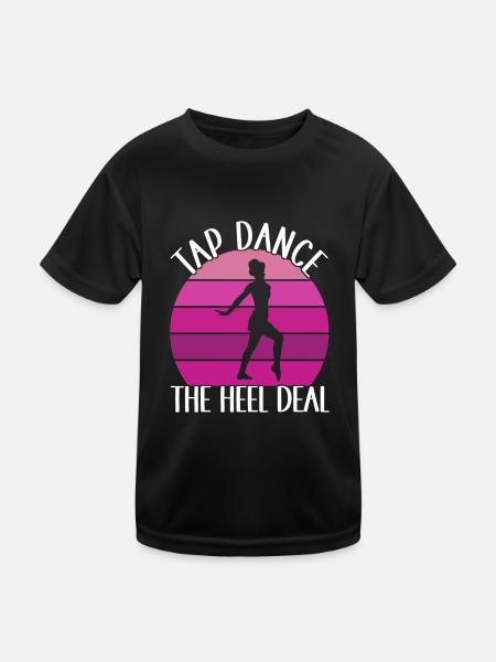 Tap Dance Tap Dancer - Kids Functional T-Shirt - black - Front