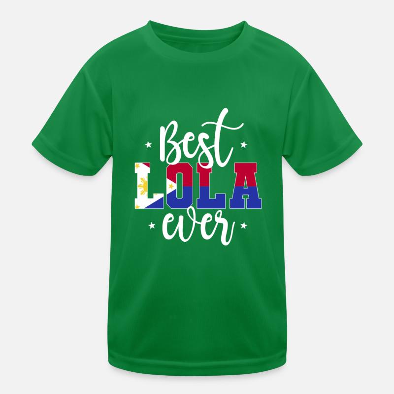 Lola Philippinische Oma Kinder Funktions-T-Shirt