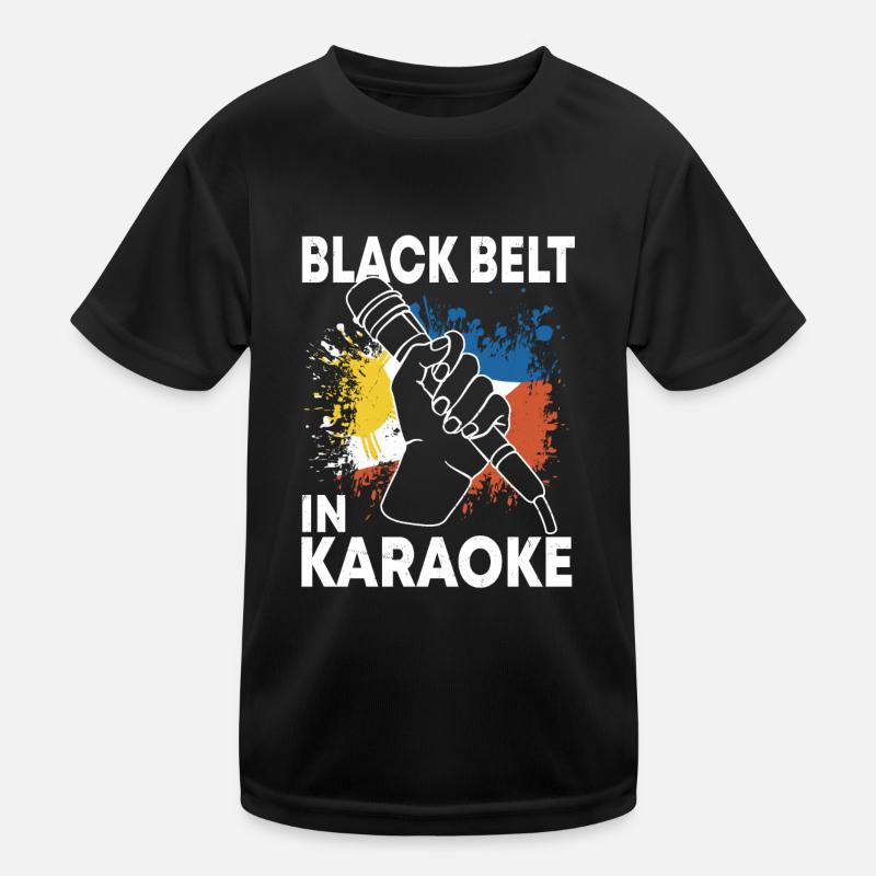 Philippinisches Karaoke Design Kinder Funktions-T-Shirt