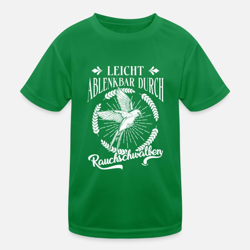 Facilement distrait par les hirondelles rustiques T-shirt sport Enfant