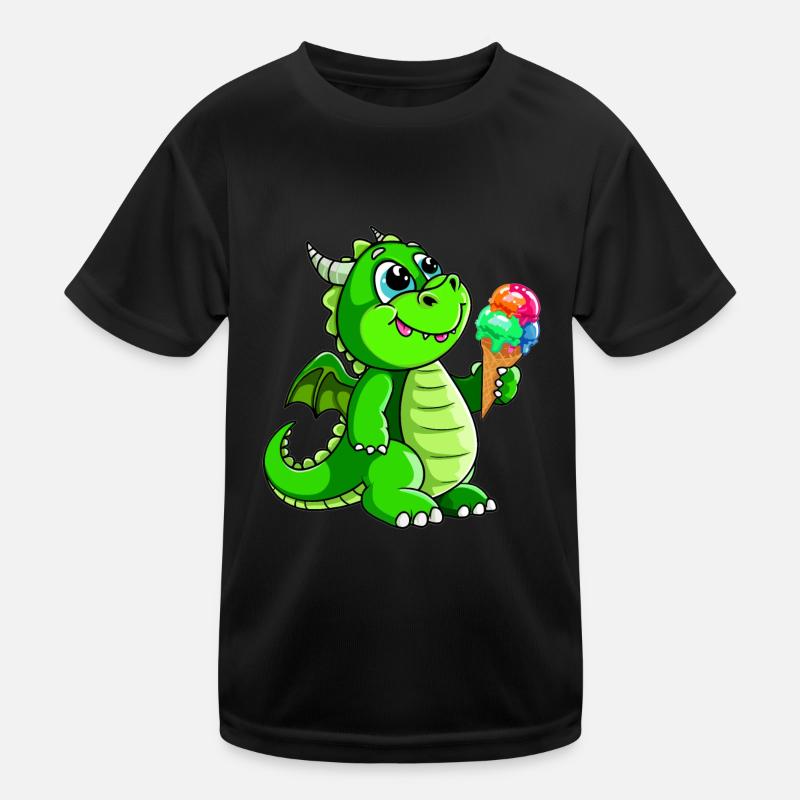 Dragon avec de la glace Comic T-shirt sport Enfant