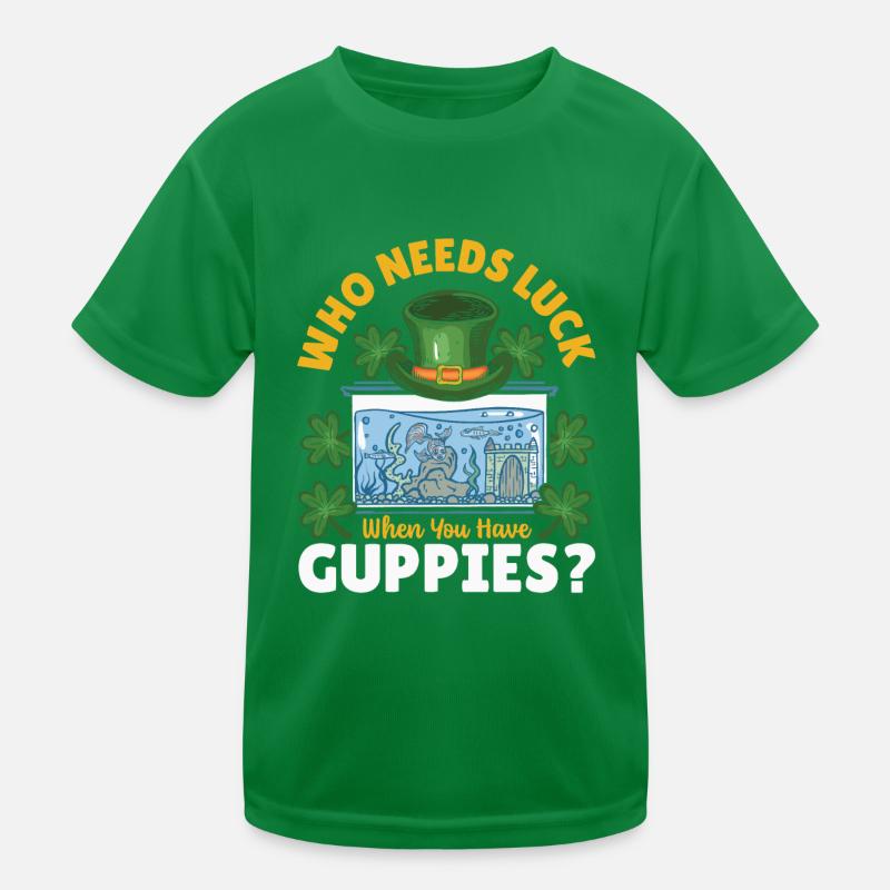 Aquariophile Fish Lovers St Patrick’s Day Fish T-shirt sport Enfant