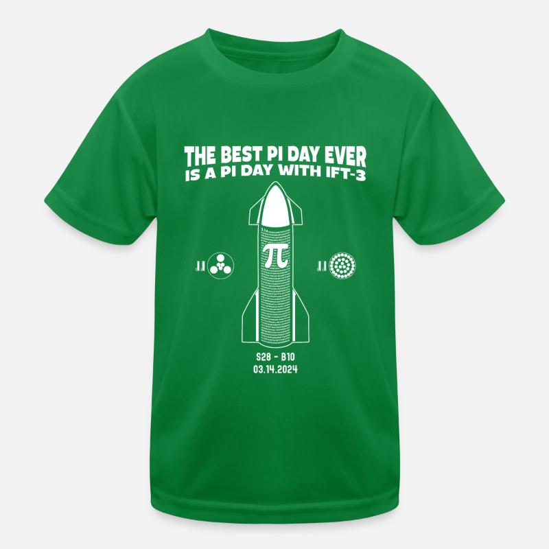 Der beste Pi-Tag aller Zeiten ist ein Pi-Tag mit IFT-3 von Kinder Funktions-T-Shirt