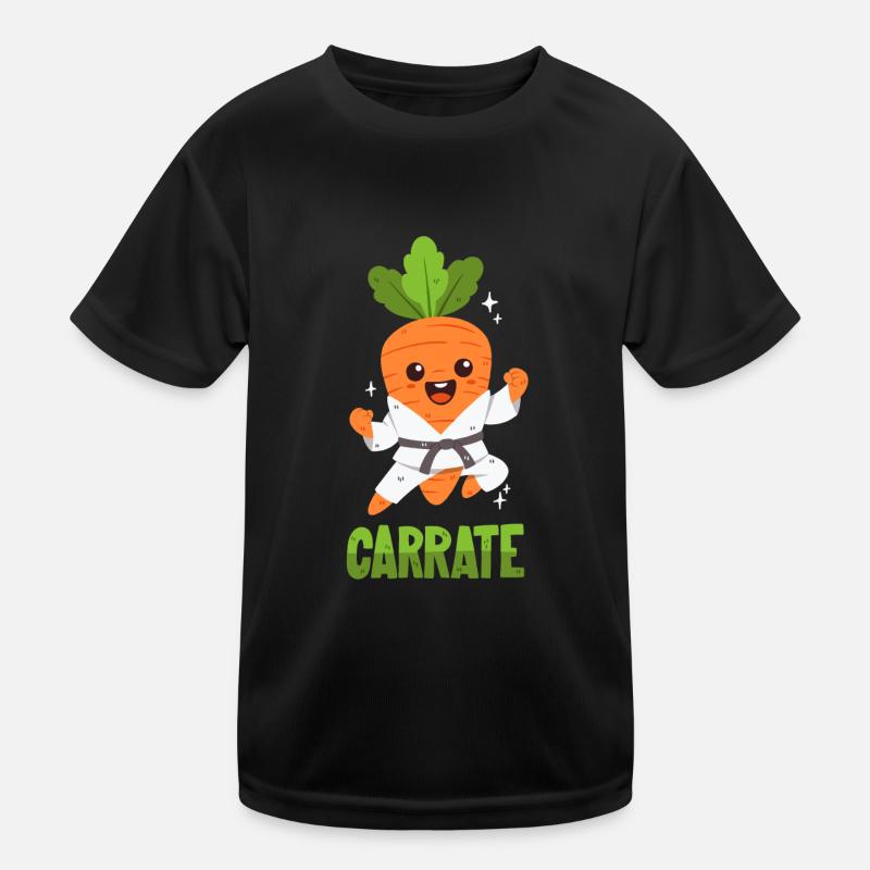 Karate-Karotte - Wortwitz Kinder Funktions-T-Shirt
