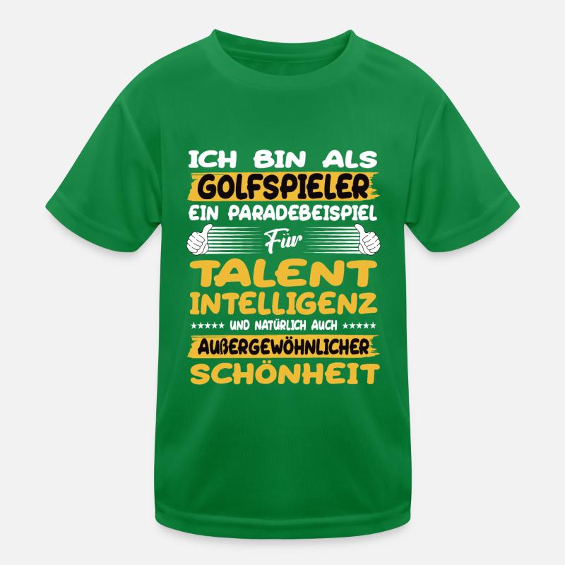 Golfer: a prime example of golf Kids Functional T-Shirt