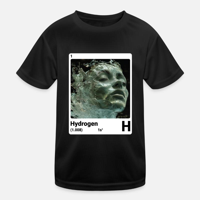 Hydrogen - H - Chemical Element 001 Kids Functional T-Shirt