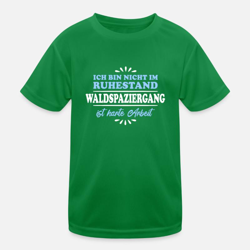 Retirement Pensioner Pensioner Forest walk Kids Functional T-Shirt