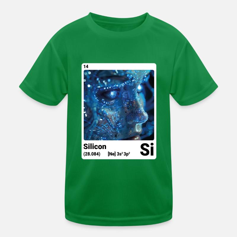 Periodic table element silicon (Si) 014 Kids Functional T-Shirt