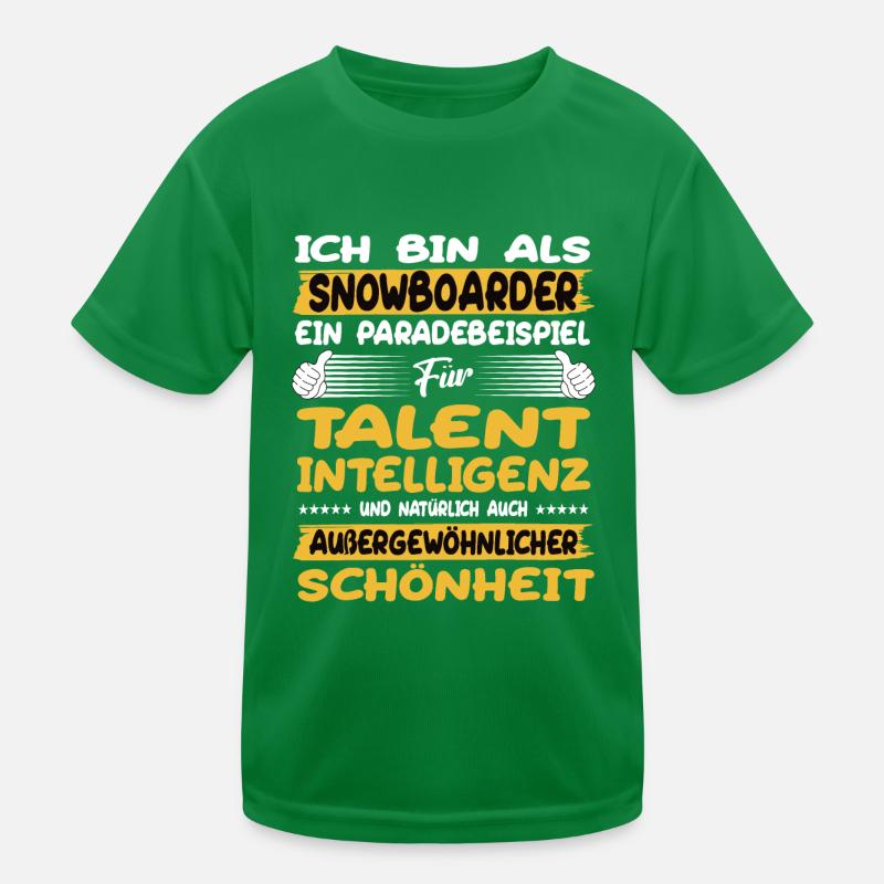 Les snowboarders : un excellent exemple de snowboard T-shirt sport Enfant