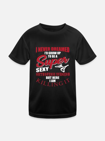 Orthopedic Surgeon - Kids Functional T-Shirt - black - Front