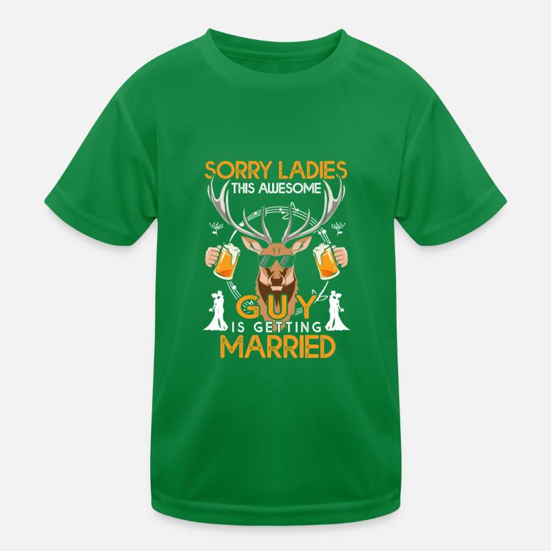 DÉSOLÉ DAMES, ce mec va se MARIER T-shirt sport Enfant
