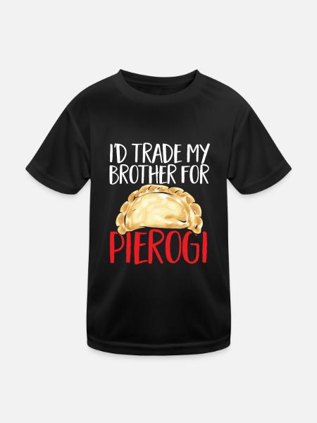 Pierogi polonais - T-shirt sport Enfant - noir - Devant