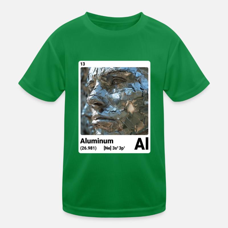 Periodic Table Element Aluminum (Al) 013 Kids Functional T-Shirt