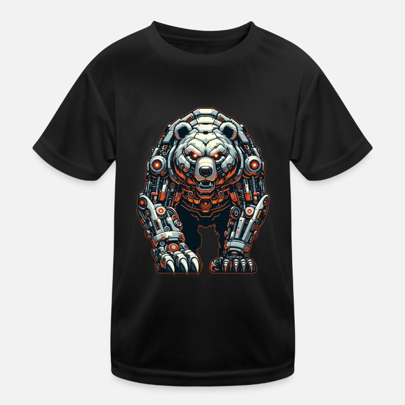 Bear Robot Kids Functional T-Shirt