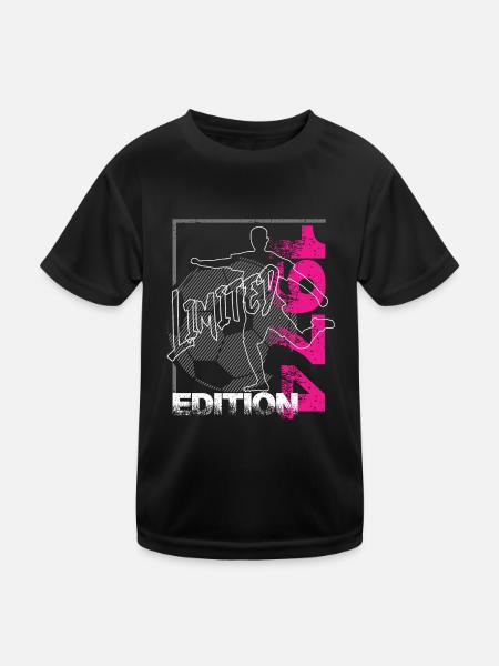 Édition limitée 1974 Édition limitée Football - T-shirt sport Enfant - noir - Devant