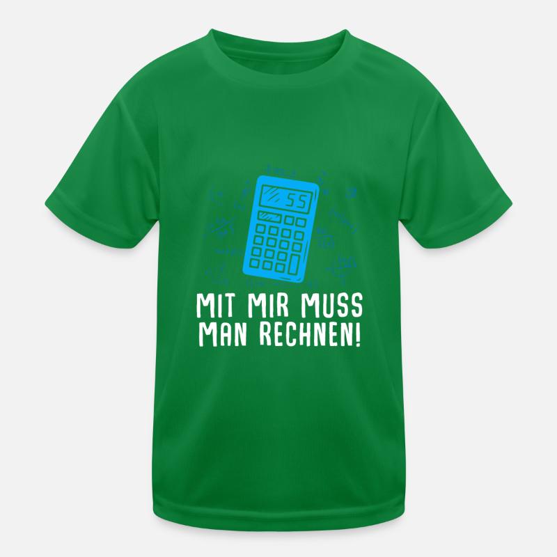 Math mathematics teacher calculator Kids Functional T-Shirt