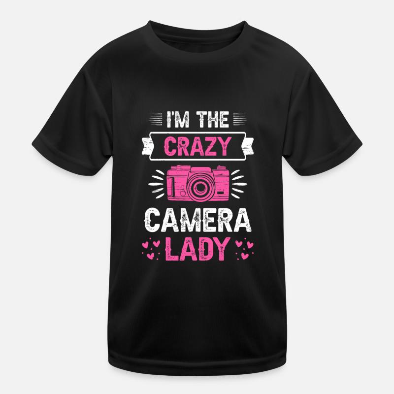 Je suis la folle de la caméra T-shirt sport Enfant