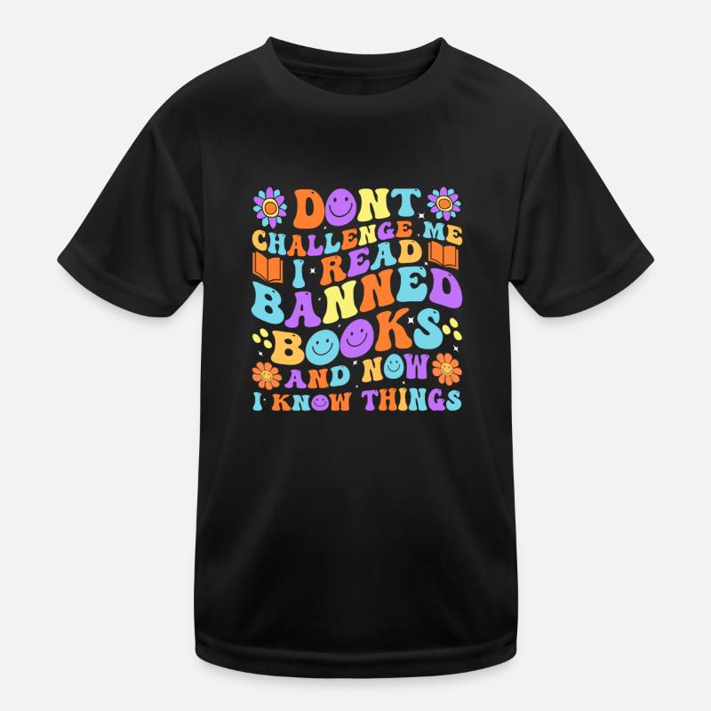 enthusiasts who read forbidden books, Kids Functional T-Shirt
