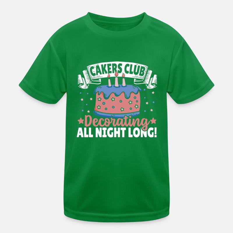 Cake Decorator Baking Bakery Shop Owner Kids Functional T-Shirt