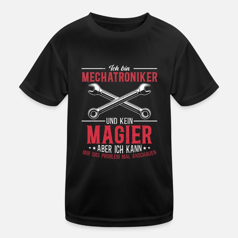 Mechatronics Technician Shirt Technology Magic in Action Kids Functional T-Shirt