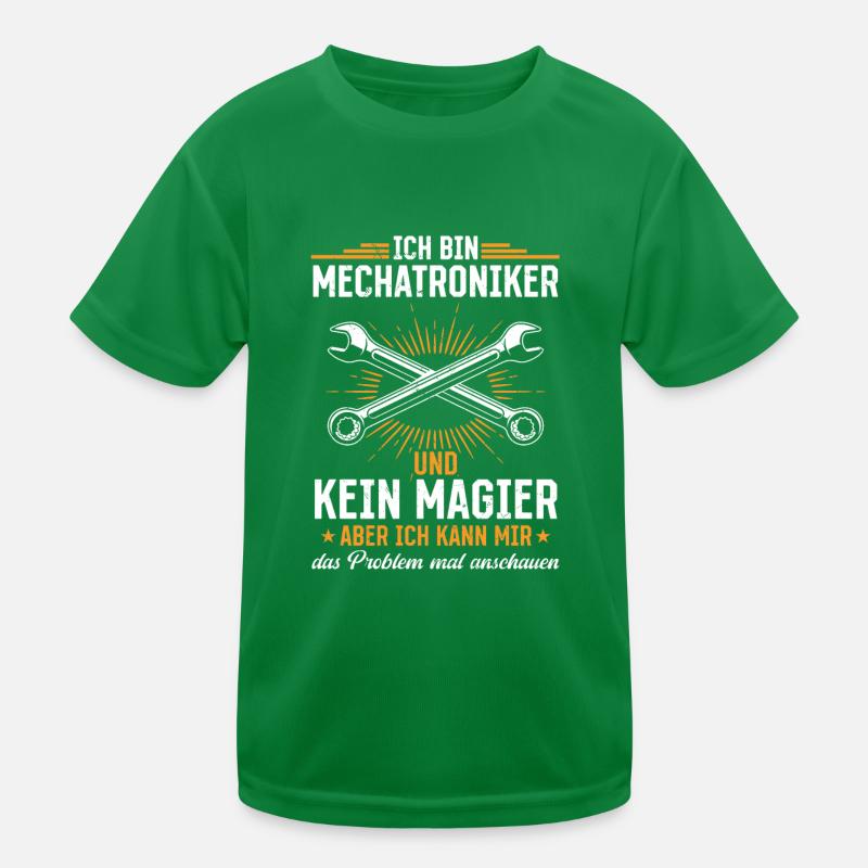 Mechatronics Technician Shirt Technology Magic in Action Kids Functional T-Shirt