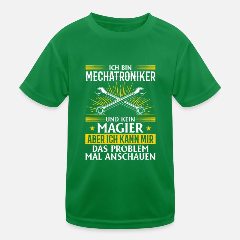 Mechatronics Technician Shirt Technology Magic in Action Kids Functional T-Shirt