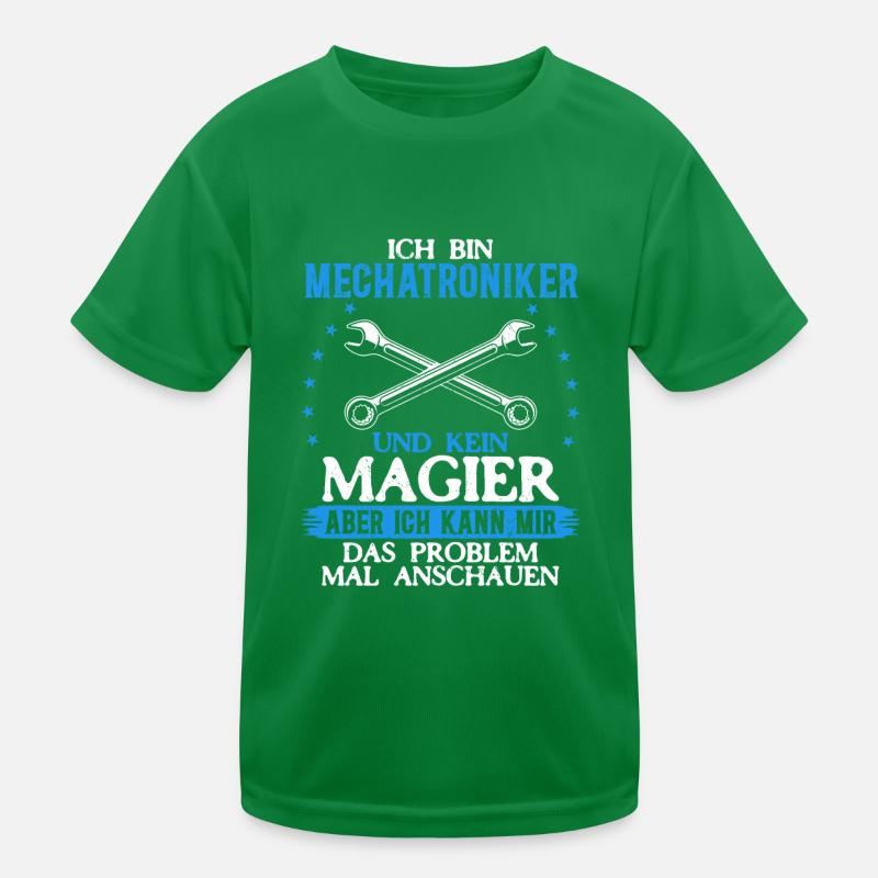 Mechatronics Technician Shirt Technology Magic in Action Kids Functional T-Shirt