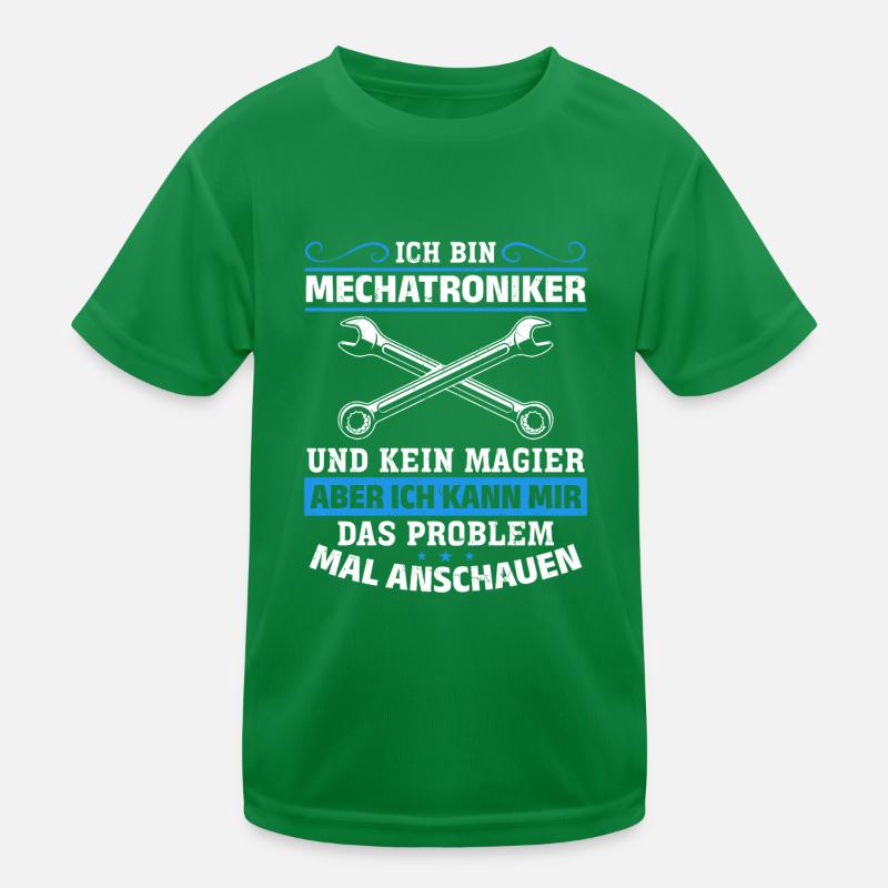 Mechatronics Technician Shirt Technology Magic in Action Kids Functional T-Shirt