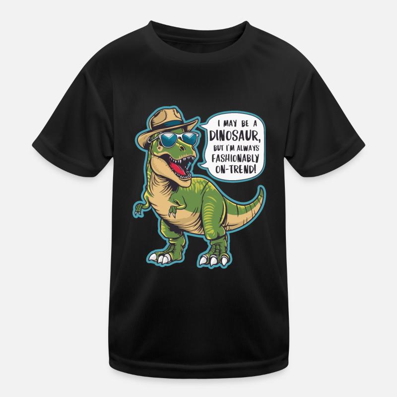 ICH BIN VIELLEICHT EIN DINOSAURIER. MODISCH IM TREND! Kinder Funktions-T-Shirt