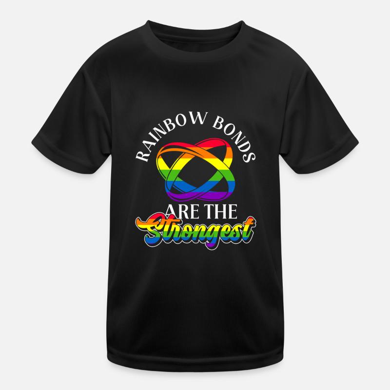 Gay Pride Hochzeit Homo-Ehe Kinder Funktions-T-Shirt