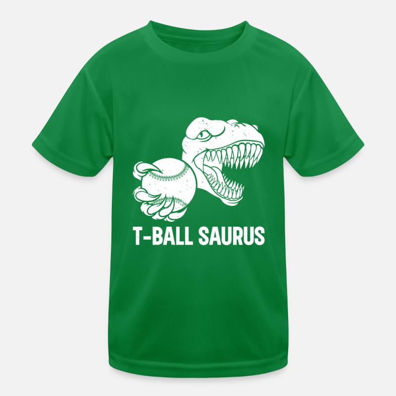 T-ball Saurus Tee-ball Player Dinosaur Kinder Funktions-T-Shirt