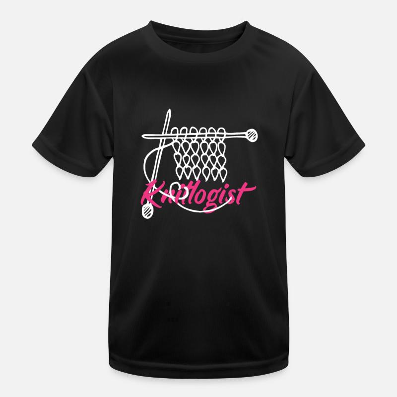 Funny Knitting Knitting Needle Gift Kids Functional T-Shirt
