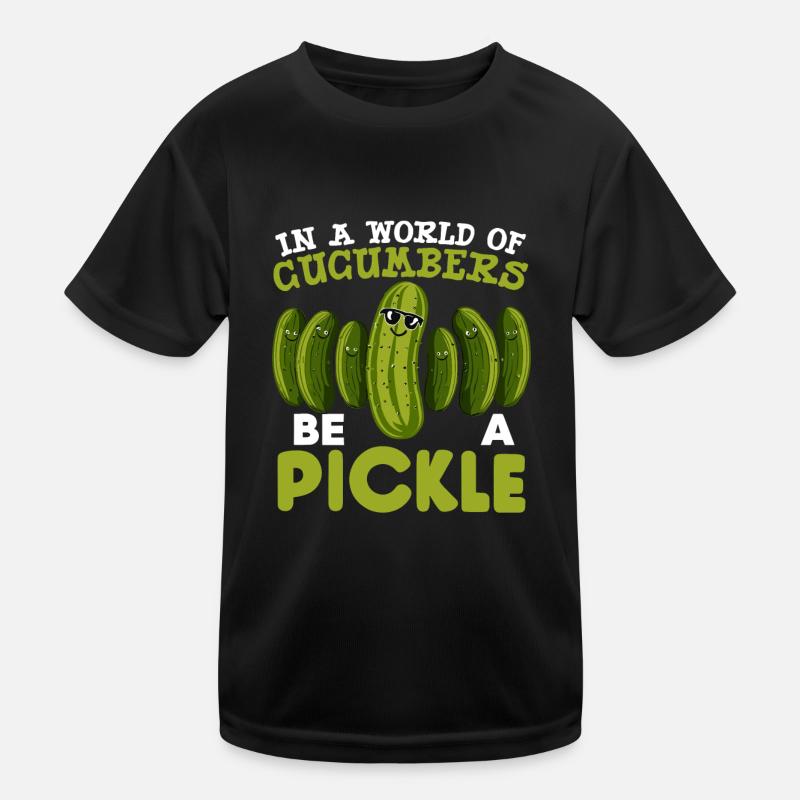 Pickle Lover Funny Pickle Dill Pickle Pickled - Kids Functional T-Shirt - black