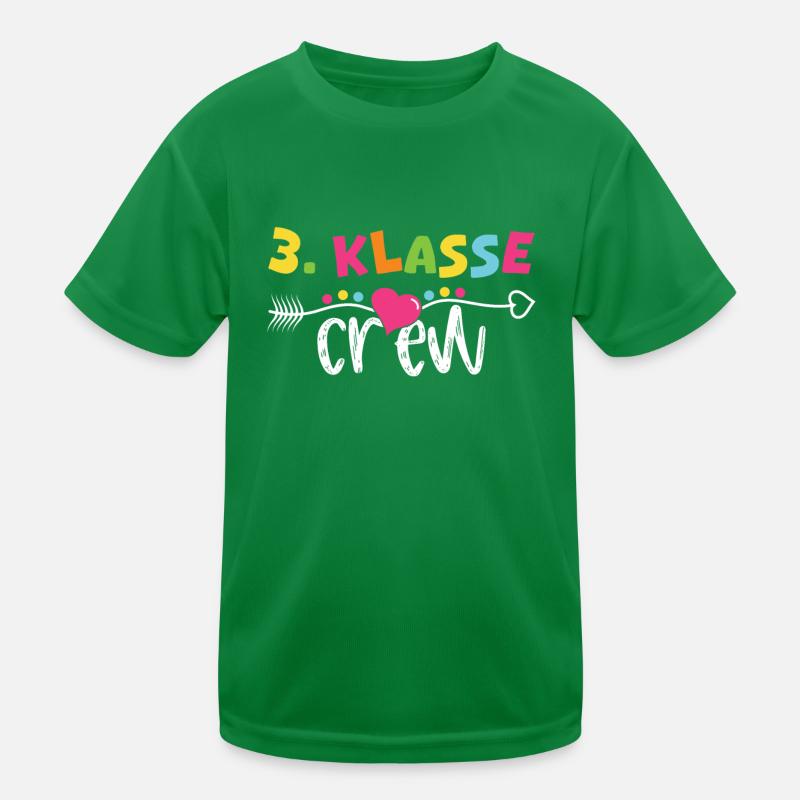 3e année de l’école élémentaire Crew T-shirt sport Enfant