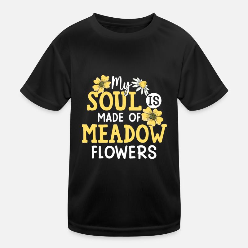 Mon âme est faite de fleurs de prairie T-shirt sport Enfant