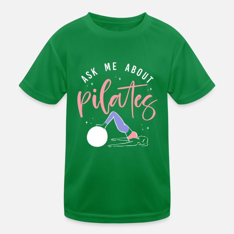 Instructeur de Pilates Enseignant Demandez-moi T-shirt sport Enfant