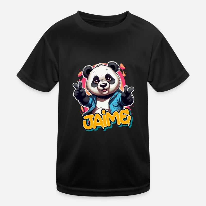 JAIME - Beau prénom de garçon avec un panda cool T-shirt sport Enfant