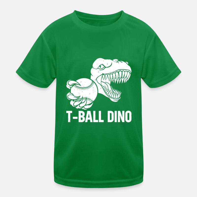 T-ball Dino Tee-ball Player Dinosaur Kinder Funktions-T-Shirt