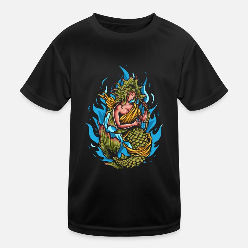 Sirène jouant de la harpe T-shirt sport Enfant
