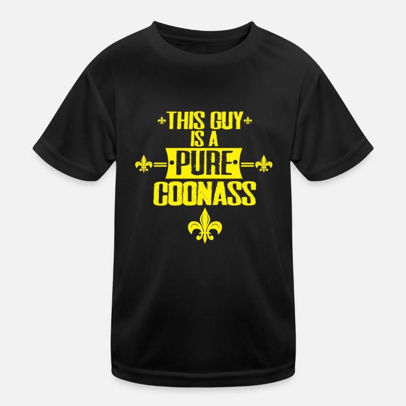 This Guy Is A Pure Coonass Pride and Charisma Kids Functional T-Shirt