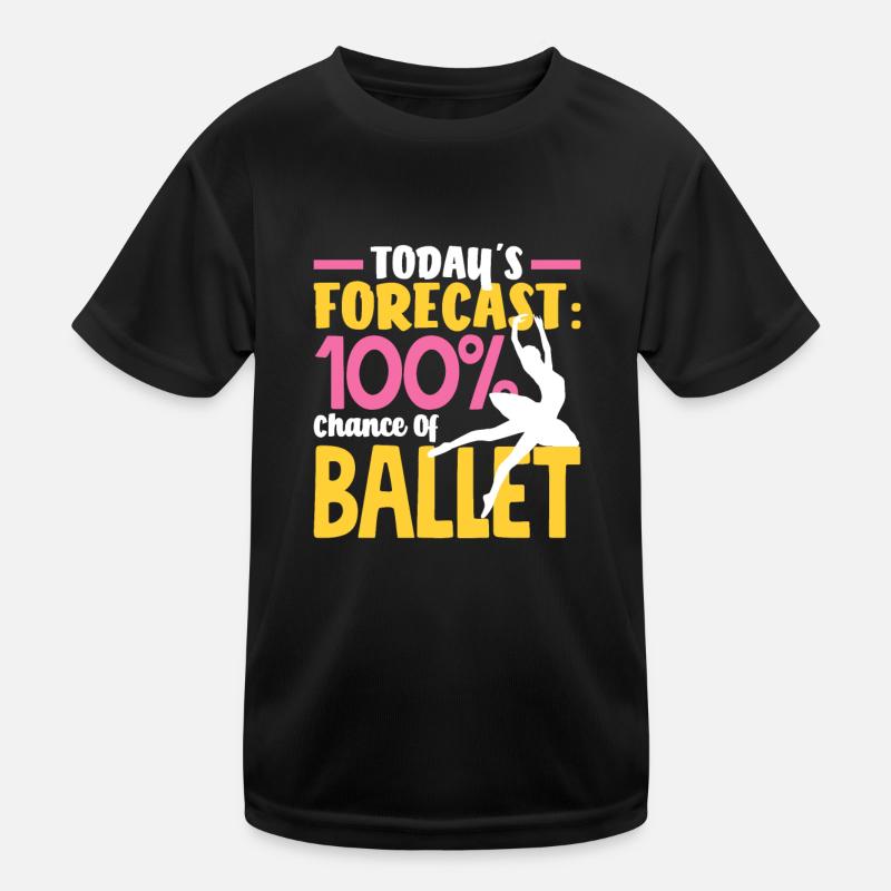 Cute Ballerina Ballet Dancer Gift Kids Functional T-Shirt