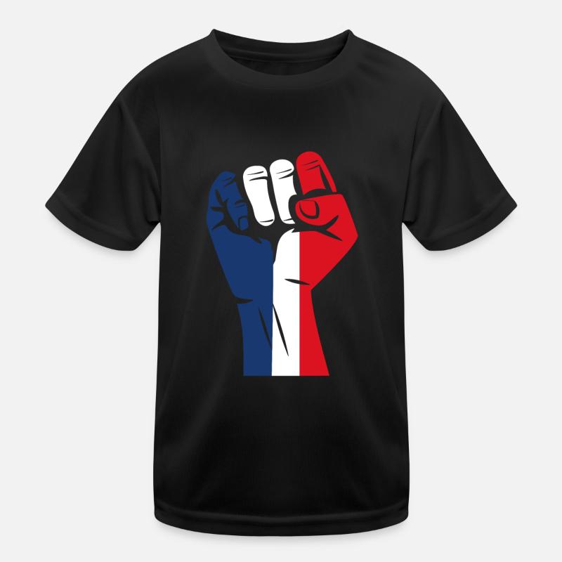 France patriote T-shirt sport Enfant