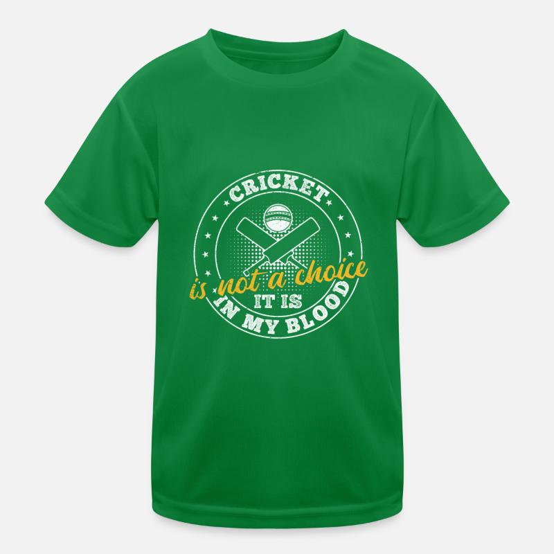 Le cricket n’est pas un choix, c’est dans mon sang - Cricke T-shirt sport Enfant