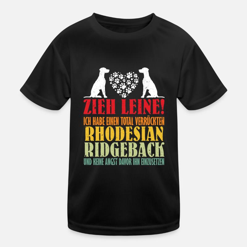 Rhodesian Ridgeback ZIEH LEINE RHODESIAN RIDGEBACK Kinder Funktions-T-Shirt