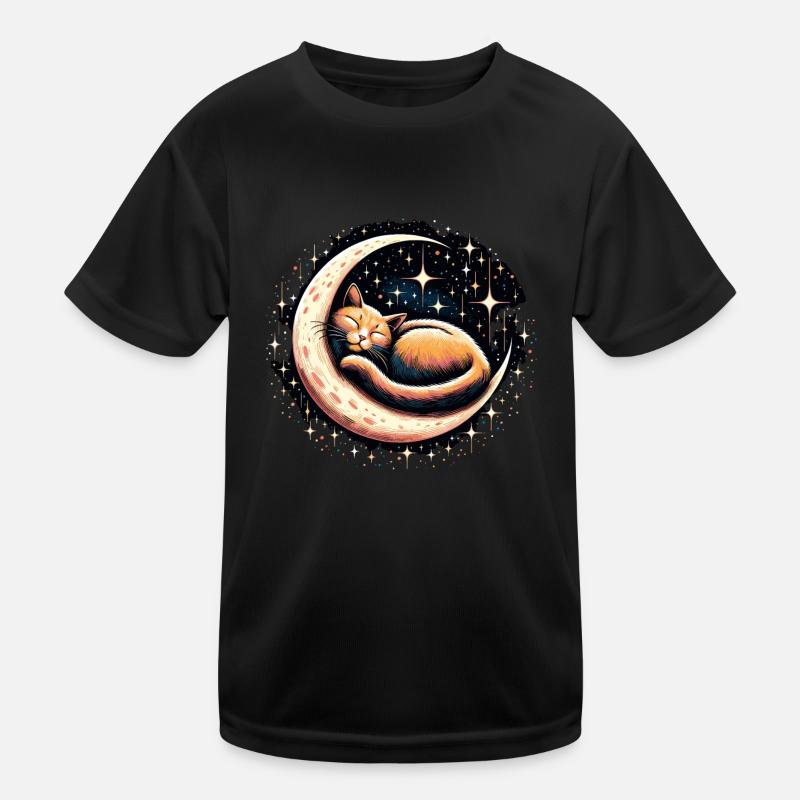 Cat, Astronaut, Astronomy, Outer Solar System Kids Functional T-Shirt