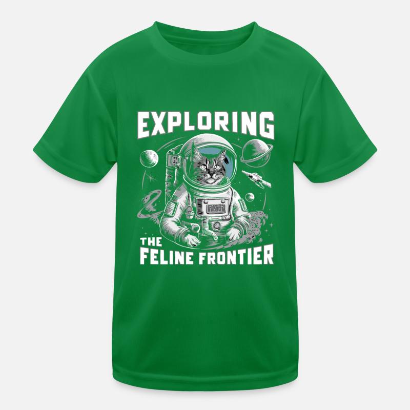 Chat, Astronaute, Astronomie, Système Solaire Externe T-shirt sport Enfant