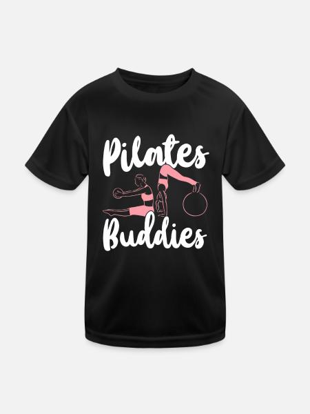 Instructeur de Pilates Professeur Besties - T-shirt sport Enfant - noir - Devant