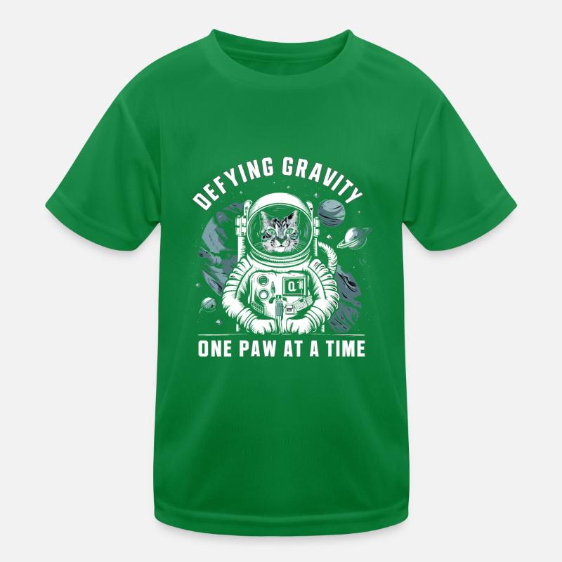 Chat, Astronaute, Astronomie, Système Solaire Externe T-shirt sport Enfant