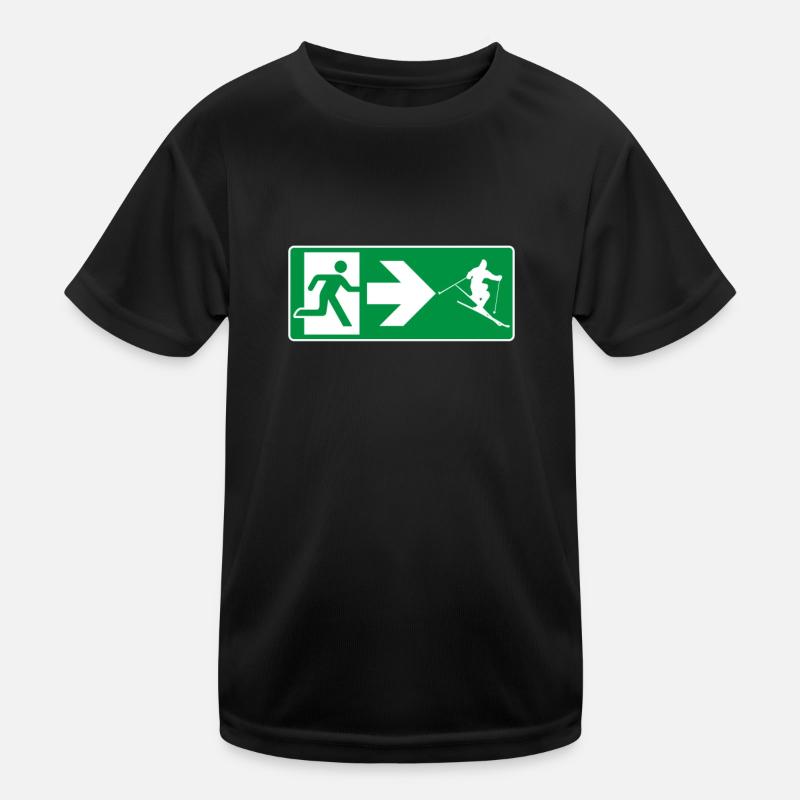 Sortie de secours skieur skieur T-shirt sport Enfant